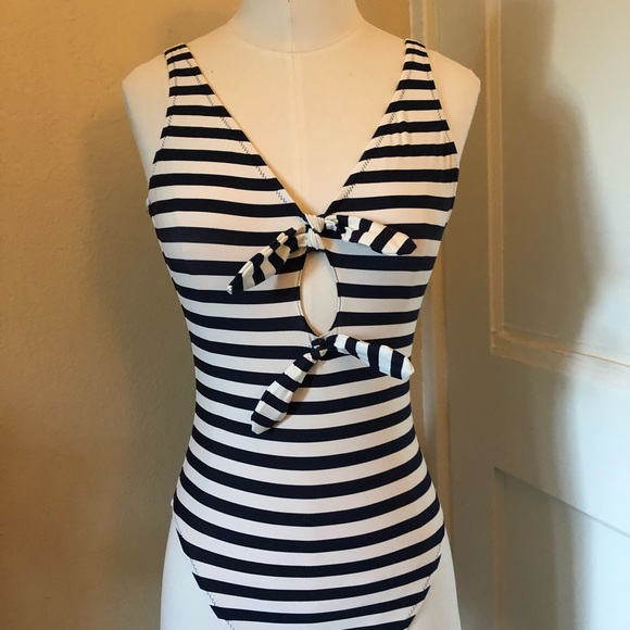 J. Crew Other - J.Crew Tie Front French One-Piece Swimsuit-NWT